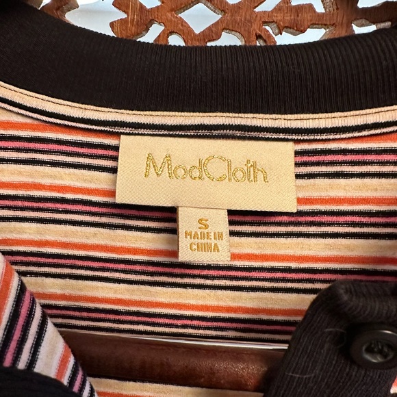 🚺 ModCloth striped shirt dress - Picture 3 of 9